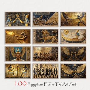 Egyptian Frame Tv Art Bundle of 100 | Ancient Egypt Tv Background | Egyptian Tv Digital Download | Egyptian Frame Tv Art