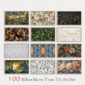 William Morris Samsung Frame TV Art, Set of 100, Frame TV Art, William Morris Frame Tv Art, Tv Art for Samsung Frame Tv, Frame Tv Art