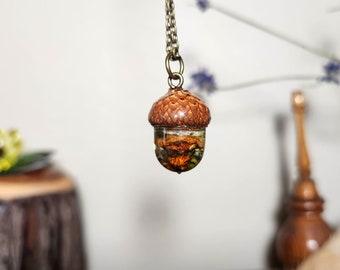 chanterelle mushroom necklace