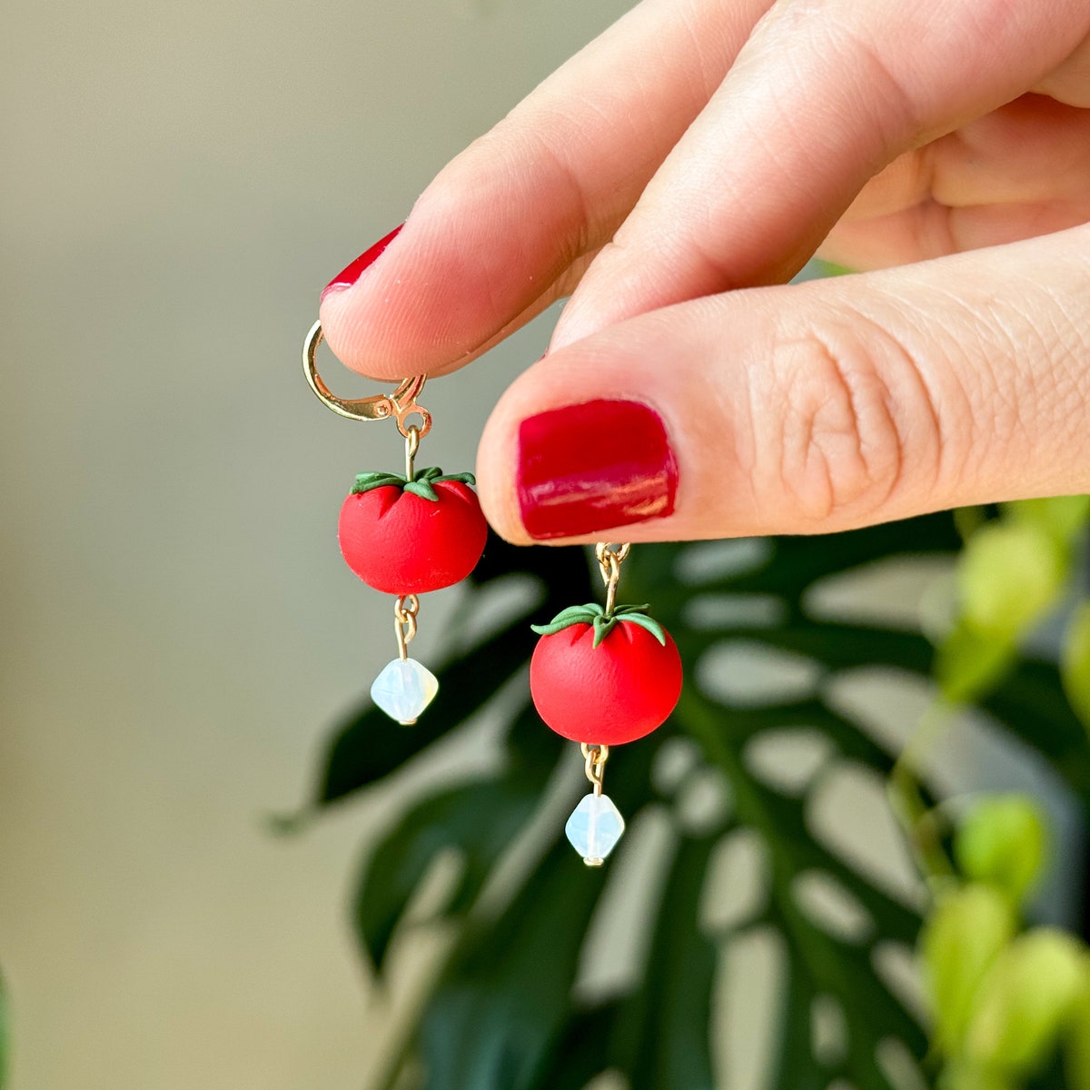 Tomatoes Handmade Earrings