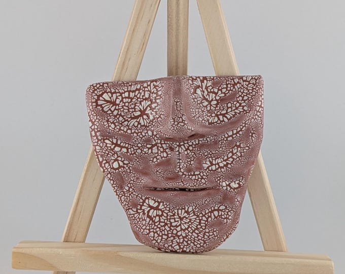 Featured listing image: Handmade Ceramic Face - Crackle