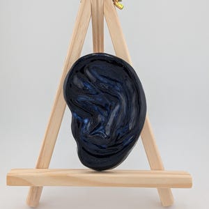 Handmade Ceramic Wall Hanging - Blue Ear 1