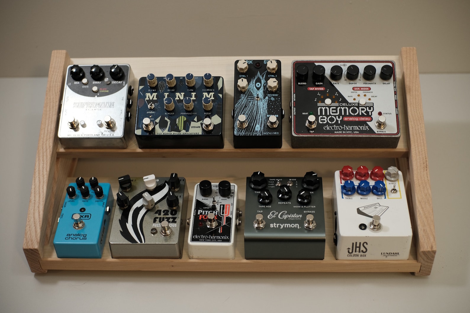 Desktop Pedalboard Effects Pedal Stand for Home Recording Etsy