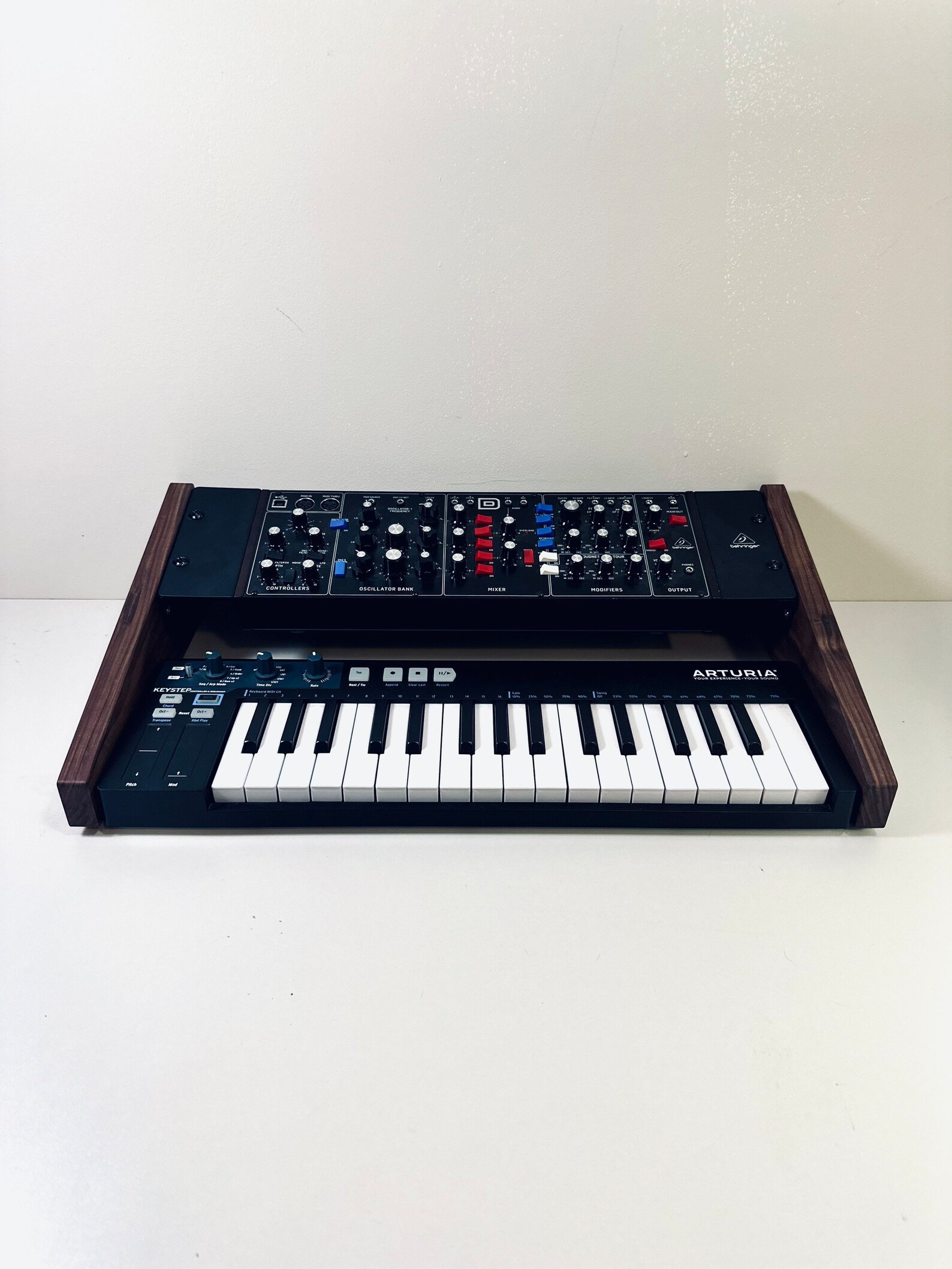 Arturia Keystep and Rack Synth Stand / Behringer Model D Etsy