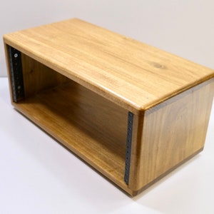 4U HARDWOOD STUDIO RACK // 19&quot; audio rack case // recording gear rack 10&quot; depth