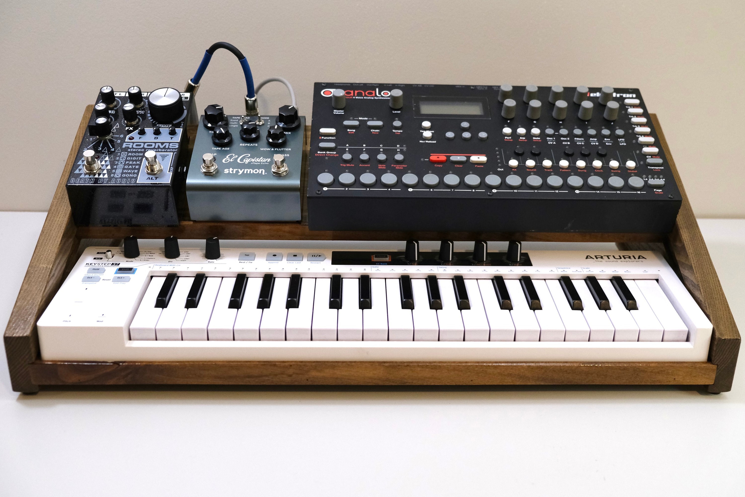 Arturia Keystep Desktop Synth Stand. Wooden Rack for Keystep Etsy UK