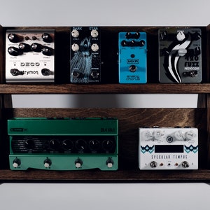 Vertical Desktop Pedalboard / Effects Pedal Stand / Guitar Pedals ...