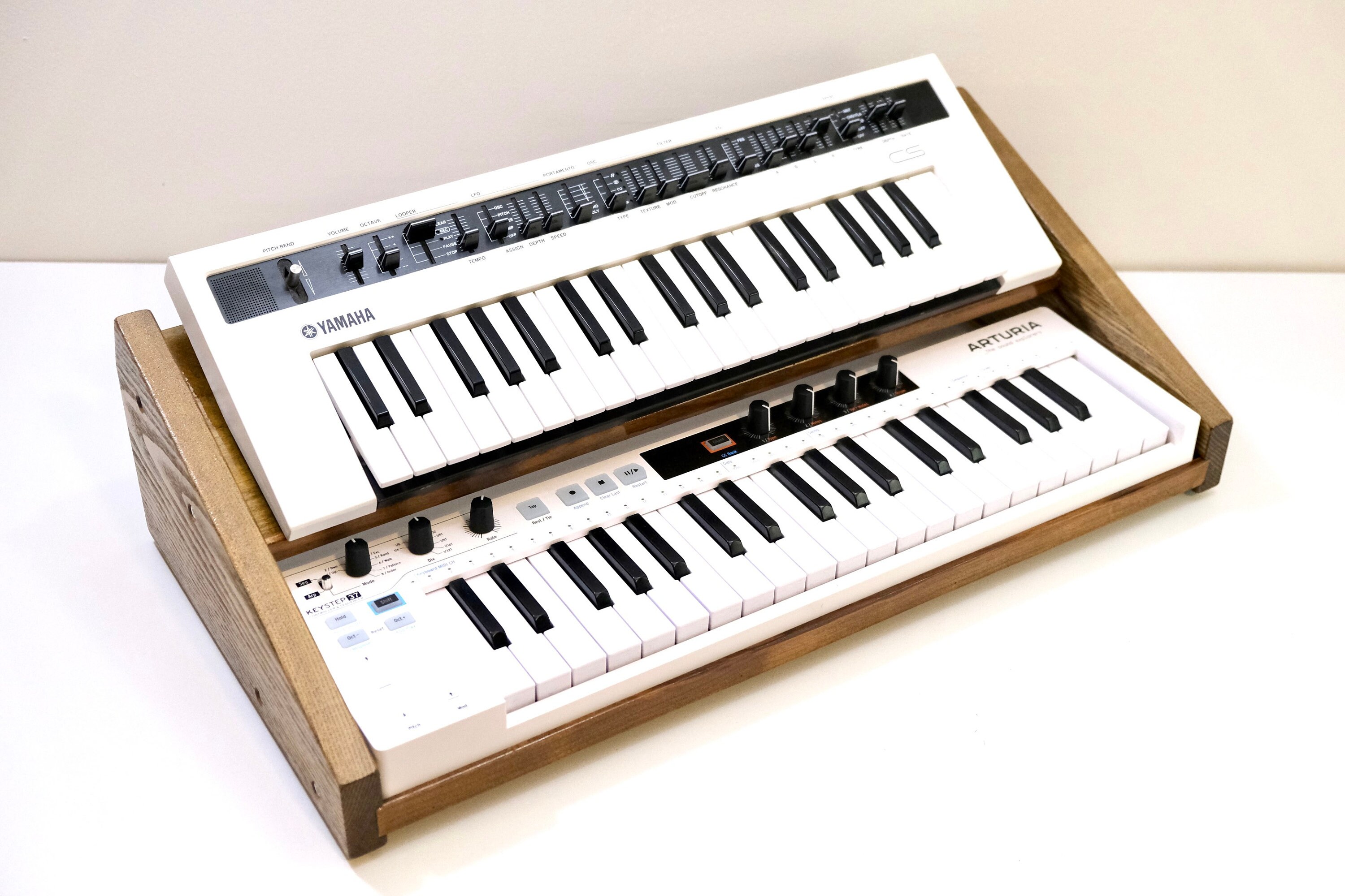 Arturia Keystep Desktop Synth Stand. Wooden Rack for Keystep Etsy Canada