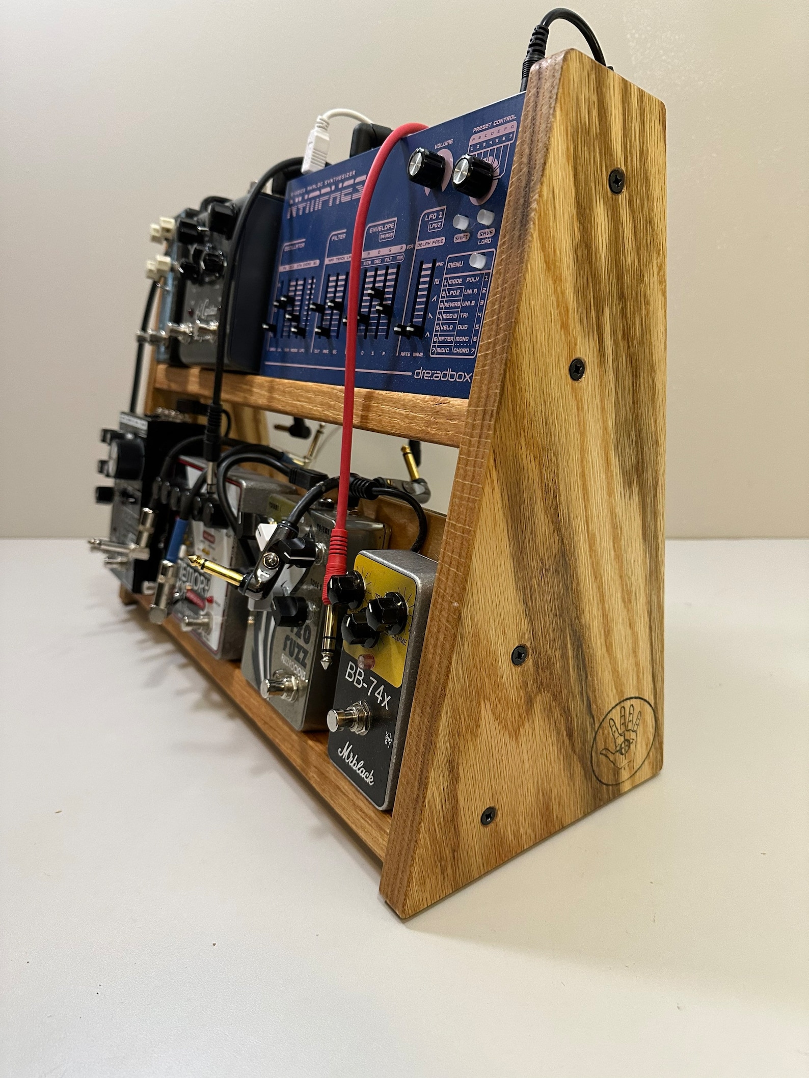 Vertical Desktop Pedalboard / Effects Pedal Stand / Guitar Etsy