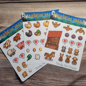 Stardew Valley Animals Planner Stickers