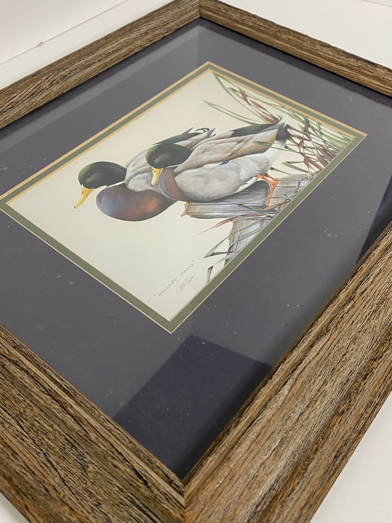 Art Lamay Print Mallard Magic Matted and Framed Etsy