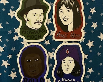 The Mighty Boosh vinyl sticker pack