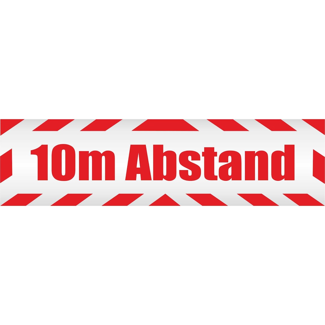 10m Distance Sign Magnetic Sign - 10 Meter Truck Military Bundeswehr Keep Distance 10 M ...