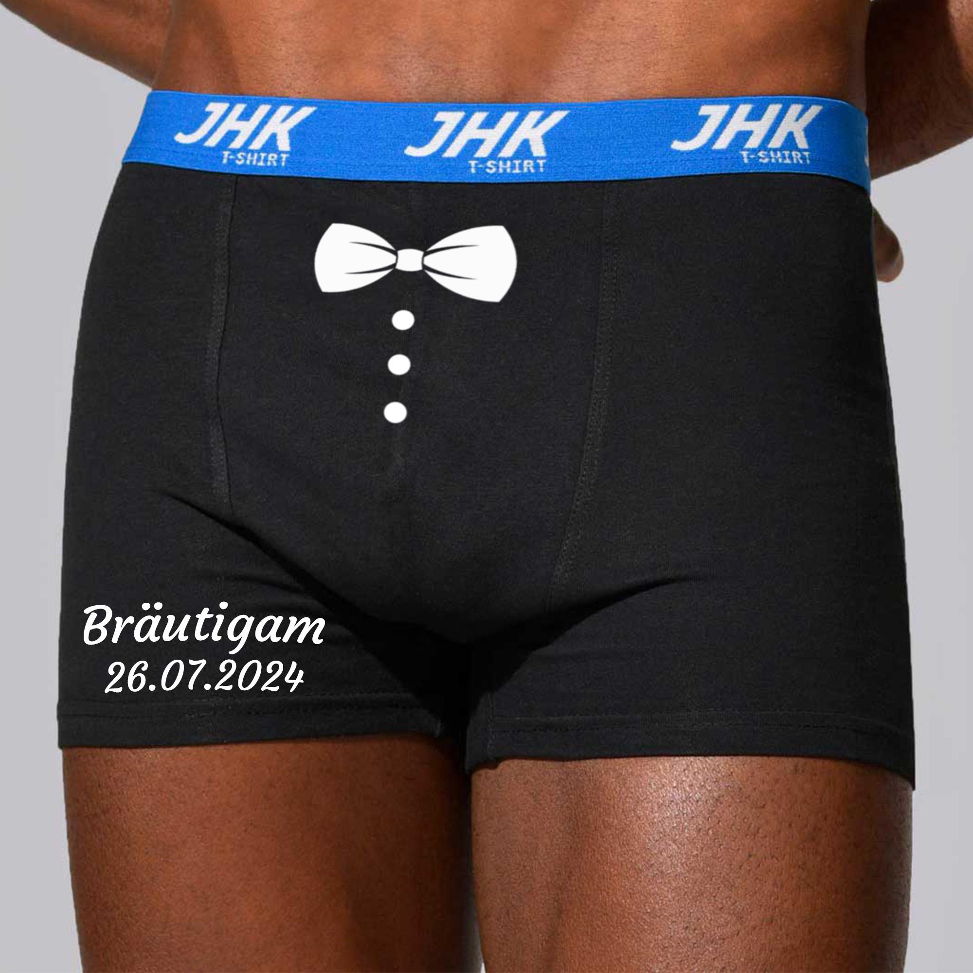 INDIGOS UG Boxer - Anteriore - I Love Love Love Sushi - Motivo divertente - Scritta - Biancheria intima - Mutande - Mutande, bianco, S