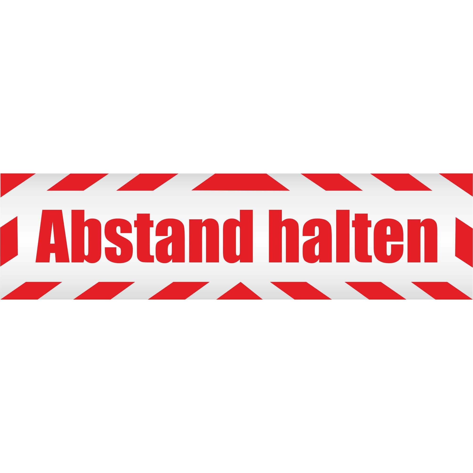 Magnetic sign - keep your distance - magnetic film for car - truck - construction site - company