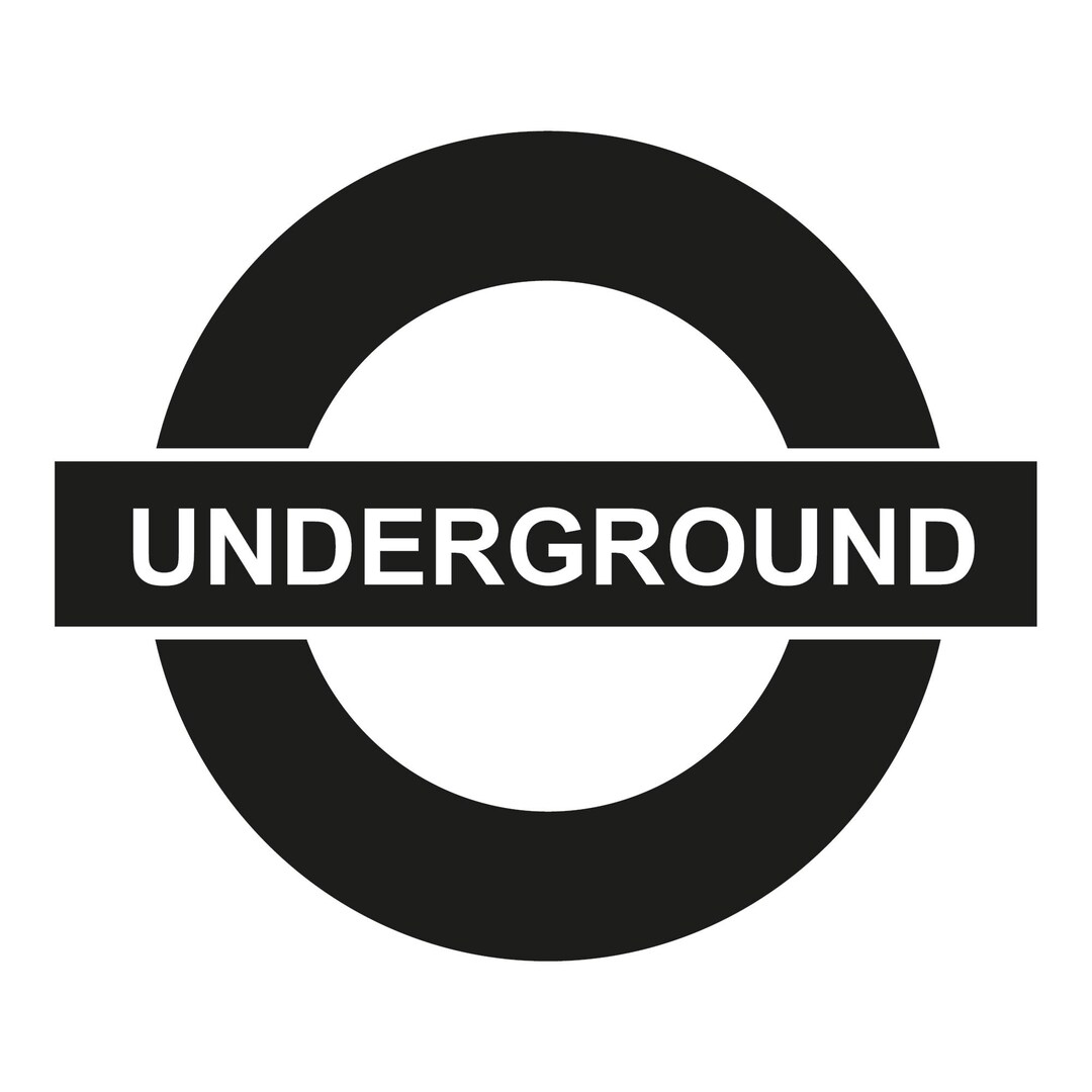 Car Sticker - Underground - 120 X 120 Mm - Etsy