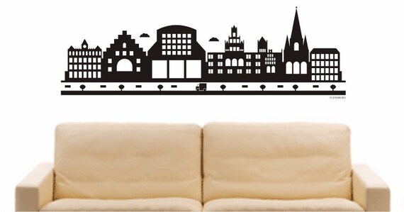 Neuss Skyline Wandtattoo Sticker Aufkleber Wandaufkleber City Gedruckt Neuss Skyline Wandtattoo Sticker Aufkleber Wandaufkleber City Gedruckt