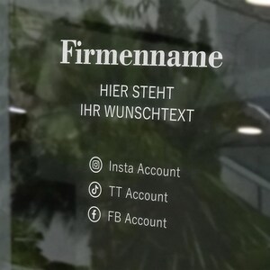 Gepersonaliseerde etalagesticker - gewenste tekst - 60-200 cm - ontwerp je eigen etalagebelettering - bedrijf, winkel, kantoor fefo04