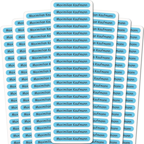 10-420 Aufkleber - Namensaufkleber - selbstklebend - 51 x 7 mm für Kinder, Schule, KITA - 0014