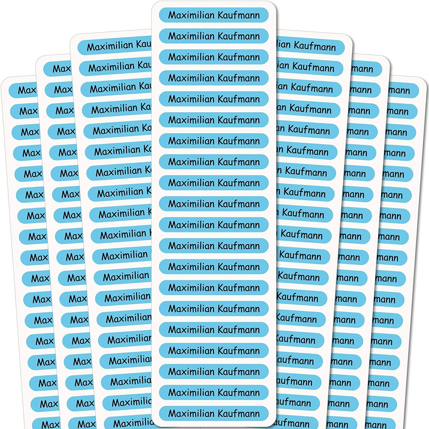 10-420 Stickers - Name Stickers - Self-adhesive - 51 x 7 mm for children, school, daycare - 0014