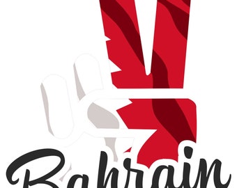 Aufkleber - Autoaufkleber - Bahrain - Victory - Sieg - Heckscheibe