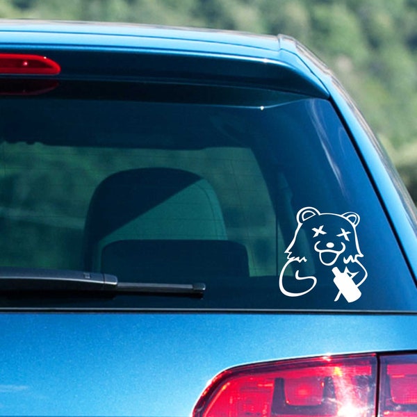 Car sticker - Pedo Bear Drinker - 120 x 130 mm