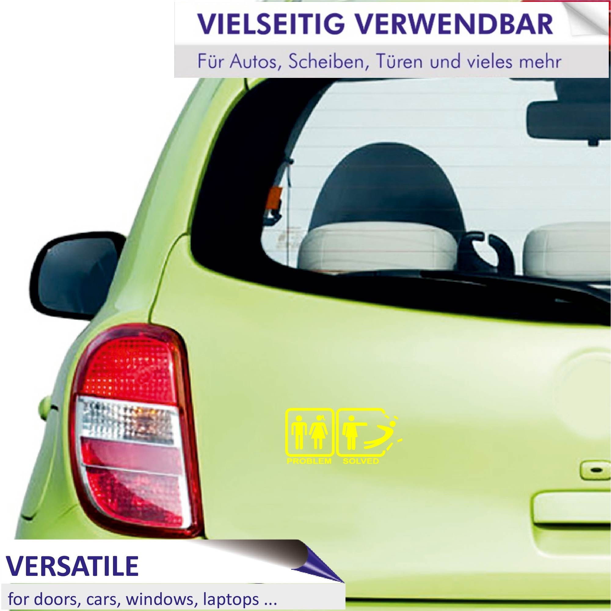 2 Adesivi Divertenti Per Auto 'Attenti Al Cane' Versione Umoristica - Sticker-dealer