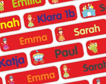 Name sticker fairy tale for laundry labels & solid things - 35 x 10 mm m9