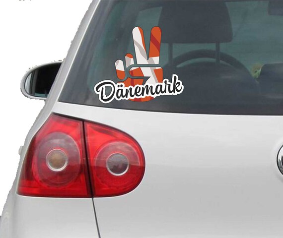 Adesivo Auto Bandiera Danimarca 10 Cm – Colorato, Fluttuante – Pellicola Tedesca UV Resistente Per Auto, Laptop, Telefono – Tuning Lunotto