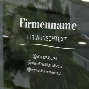 Etalagesticker gepersonaliseerd - gewenste tekst - 60-200 cm - ontwerp je eigen etalagelabel - bedrijf, winkel, kantoor fefo08