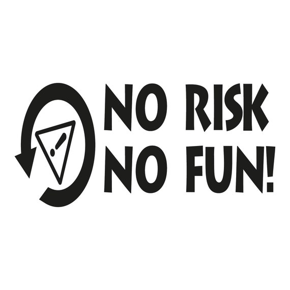 Adesivo Per Auto JDM 'No Risk No Fun' - Indigos UG, Die Cut, 190x60 Mm, Pellicola UV Resistente Per Auto, Laptop, Vetri - 4