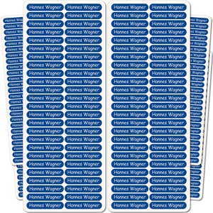 Adesivi con nome per bambini - 36 x 7 mm - 150 pezzi - etichette personalizzate - impermeabili - scuola - asilo - adesivi con nomi 37