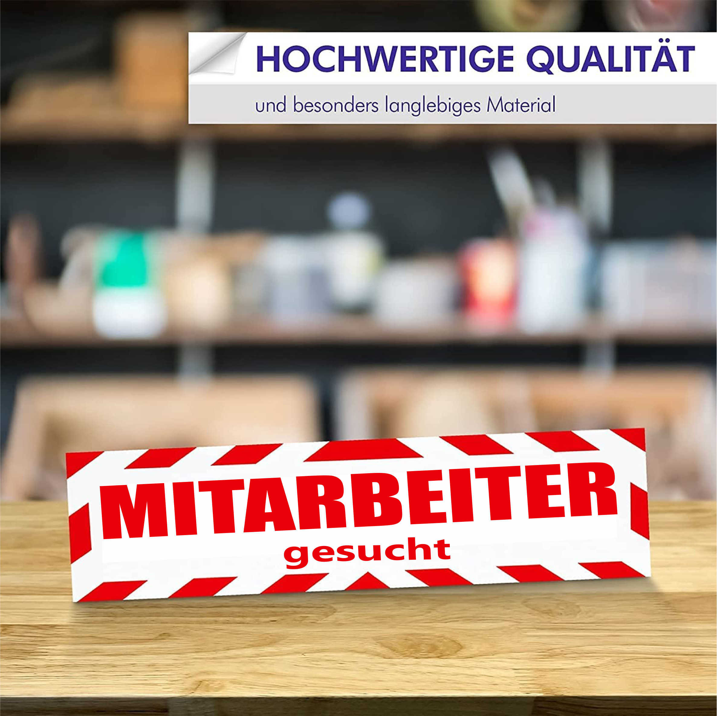 Magnet Schild 'Mitarbeiter*INNEN Gesucht' - Genderkonform 30x8cm Für Auto & LKW