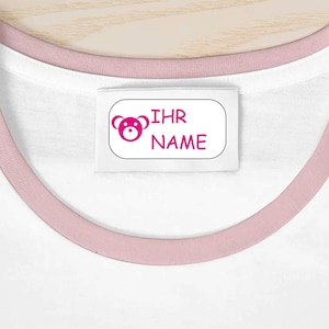 Nome Adesivo Abbigliamento - Adesivo Tessuti - 23 x 12 mm per Etichette Lavanderia - Abbigliamento Scuola Abbigliamento Etichette - Bambini KITA 0238