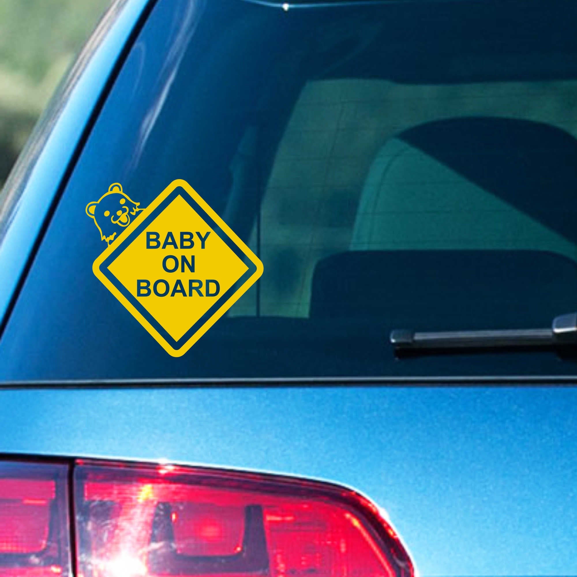 Car Sticker Baby on Board Pedo Bear 120 X 120 Mm Etsy Canada