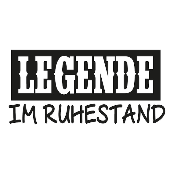 Geistlicher Im Ruhestand Mit 6 Buchstaben Autoaufkleber Legende im ruhestand 210x100mm - Etsy