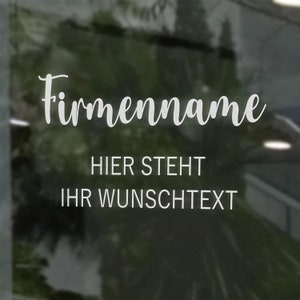 Etalagesticker gepersonaliseerd - gewenste tekst - 60-200 cm - ontwerp je eigen etalagelabel - bedrijf, winkel, kantoor fefo01