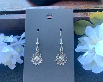 Sunflower earrings
