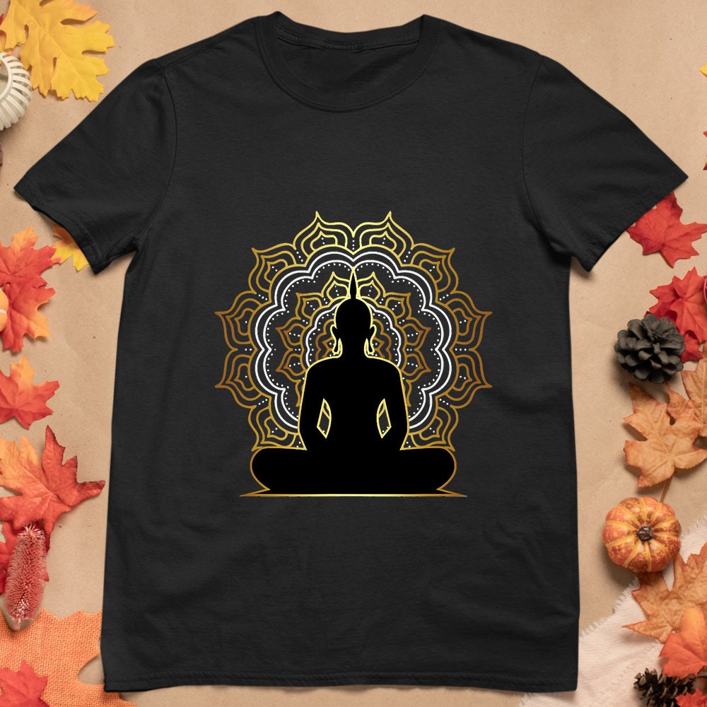Buddha Meditation T-shirt Spiritual Buddhist Yoga Tee Bella | Etsy