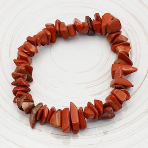 Jaspis rot Splitterarmband - Jaspis rot Armband - Armband aus rotem Jaspis - Geschenk zum Mut machen * Geschenk Spirituell