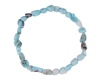 Larimar Armband Nuggets freeform 7-8mm Armband aus Larimar