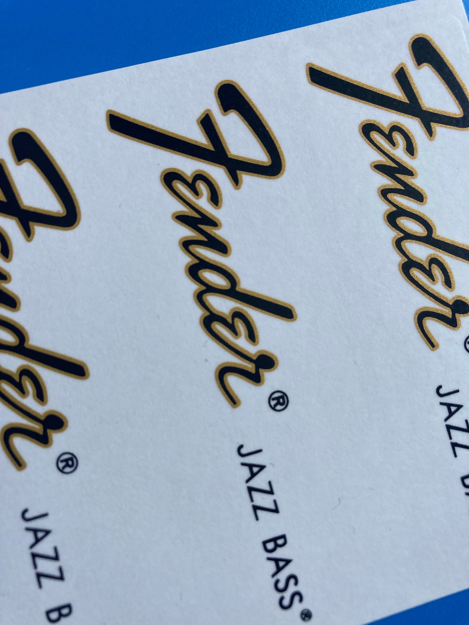 Fender Jazz Bass Waterslide Decals 3pcs Etsy