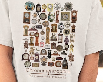 Chronomentrophile (Realistisch) - klokliefhebber T-shirt