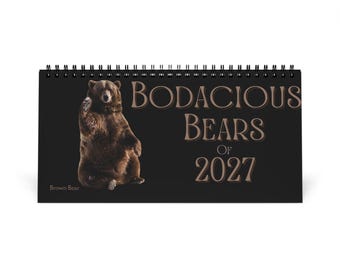 Bodacious Bears of 2027 Desktop Calendar