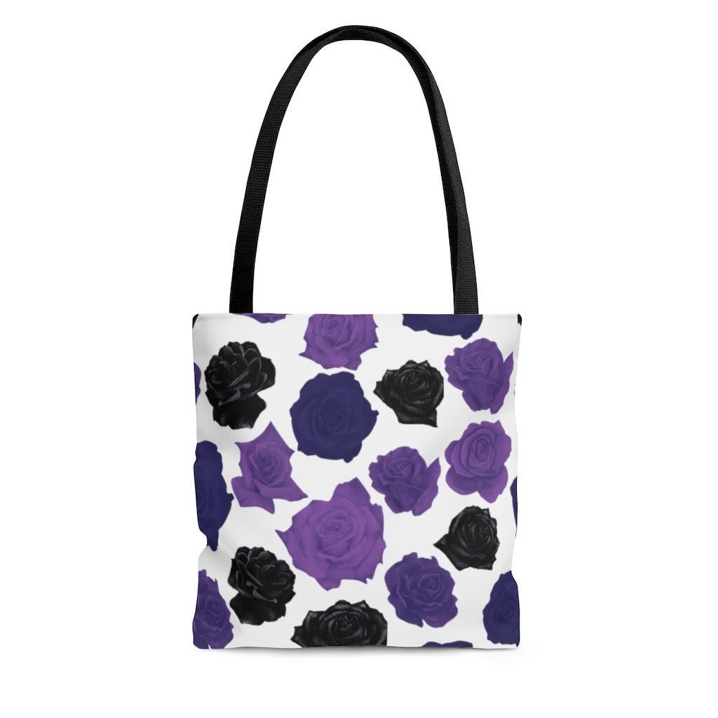 Dark purple sales tote bag