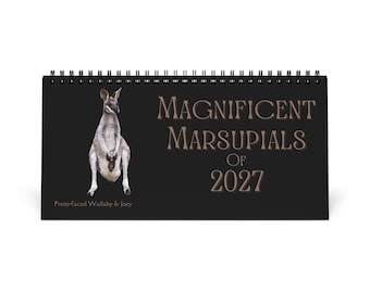 Magnificent Marsupials of 2027 Desktop Calendar