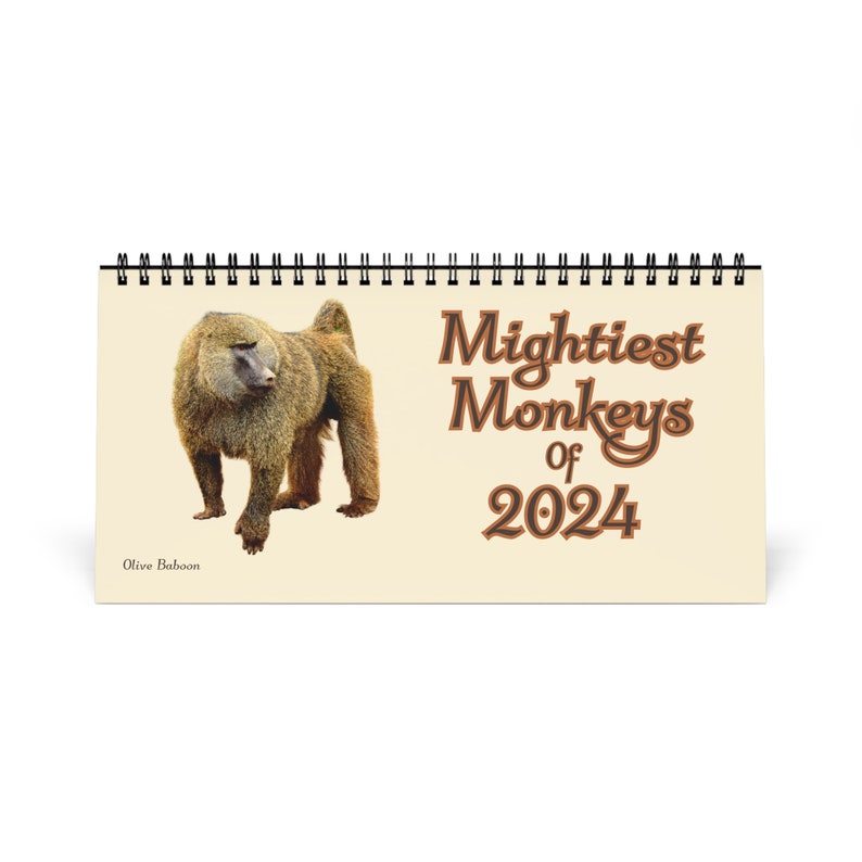 Mightiest Monkeys of 2024 Desk Calendar Etsy