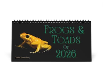 Frogs & Toads of 2026 Desktop Calendar