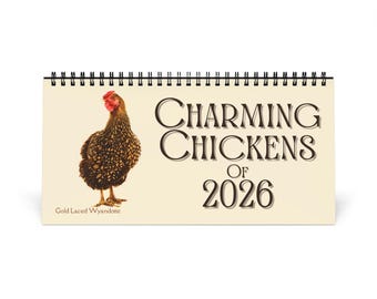 Charming Chickens of 2026 Desktop Calendar