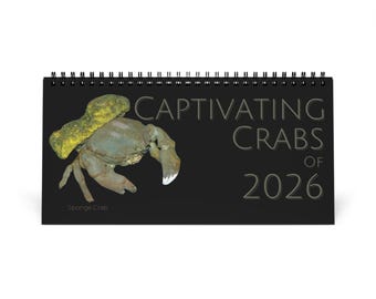 Captivating Crabs of 2026 Desktop Calendar